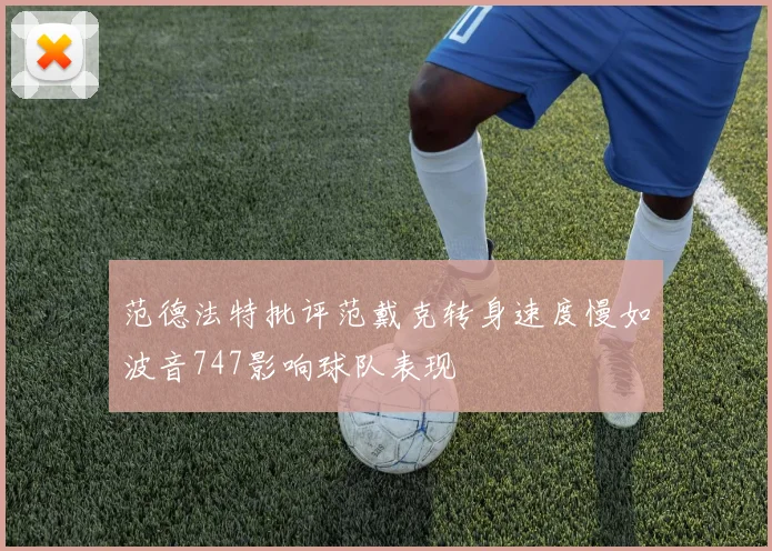 范德法特批评范戴克转身速度慢如波音747影响球队表现